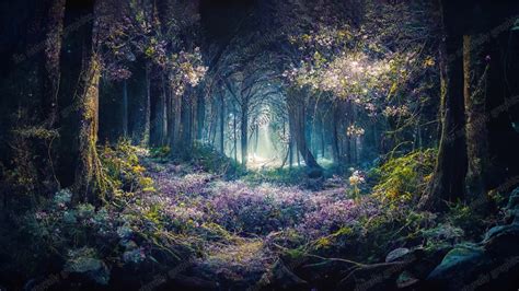 Mystical Forest High Resolution Digital Backdrop for Composites Magical ...