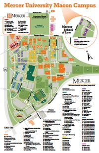 Mercer University Campus Map – Map VectorCampus Map