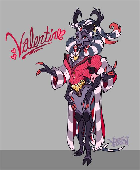 Hazbin Hotel Valentino Redesign by VioletVolute on Newgrounds