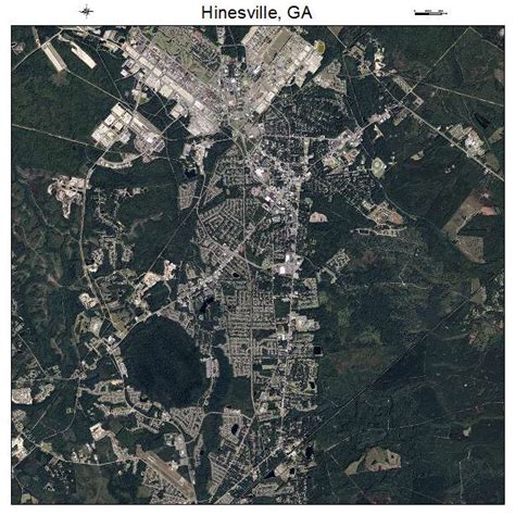 Aerial Photography Map of Hinesville, GA Georgia