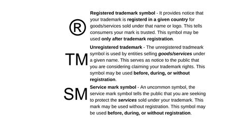 Trademark Symbols ®, ™, ℠ – An Overview (Video) - Syed Law