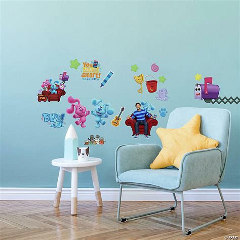 Roommates Blue'S Clues Peel And Stick Wall Decals