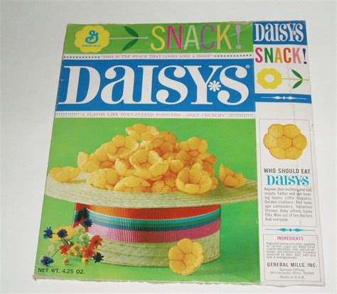 1960's General Mills Snack DAISY'S Box cracker food Daisy*s | Cracker ...