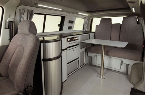 4 seat interior | Campervan interior, Van interior, Vw transporter camper