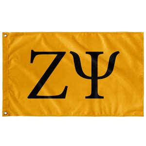 Zeta Psi Banners - Zeta Psi Gold & Pure Black Fraternity Flag ...