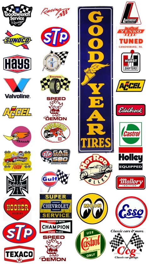 Pin by Nel Djny on Classic car garage & more | Racing stickers, Vintage ...