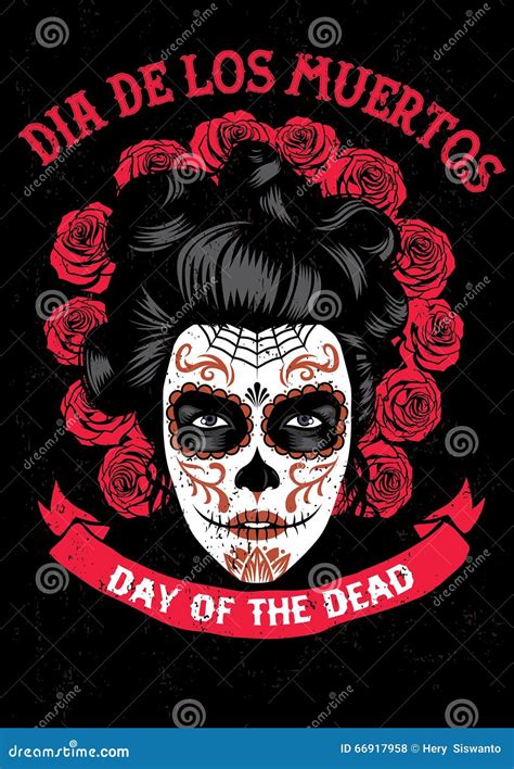 Day Of The Dead Poster Template Royalty-Free Stock Image ...