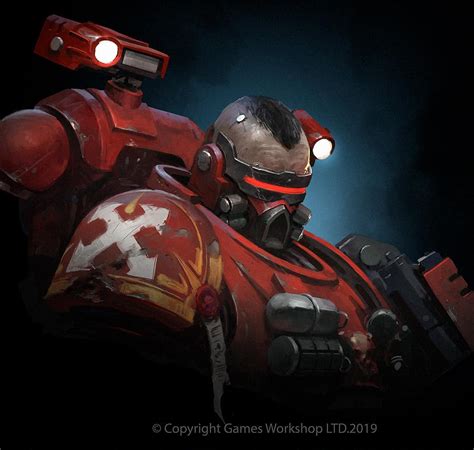 Blood Angels: Primaris Incursor - Art by Jaime Martínez - 40K Gallery