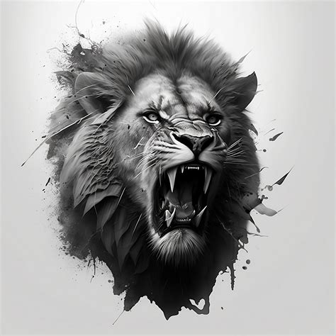 Lion Tattoo Drawing