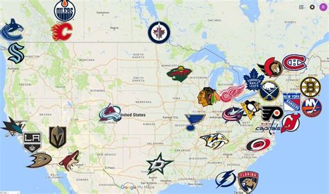 Blanche Wolfe Kabar: Nhl Teams Map 2023