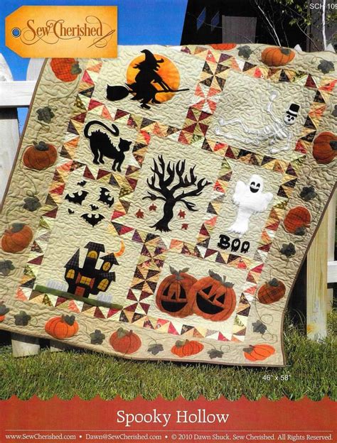 Quilt Pattern, Spooky Hollow, Halloween Decor, Halloween Witch, Haunted ...