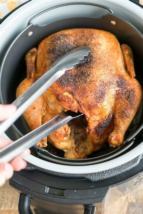 air fryer recipes: Air fryer whole chicken is amazing! Super crispy ...