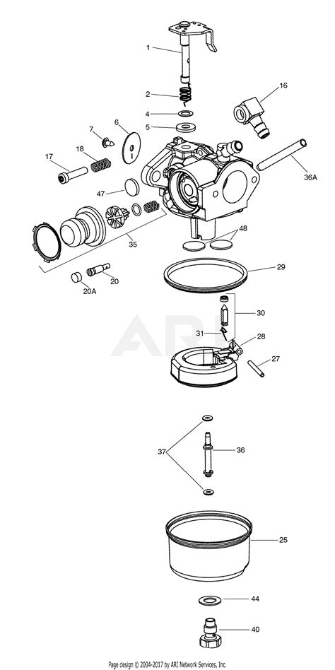 Tecumseh TEC-640350 5314 Mfg. No. 640350-TEC Parts Diagram for Carburetor