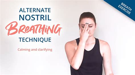 ALTERNATE NOSTRIL BREATHING // Breathing technique // Wonder Yoga - YouTube