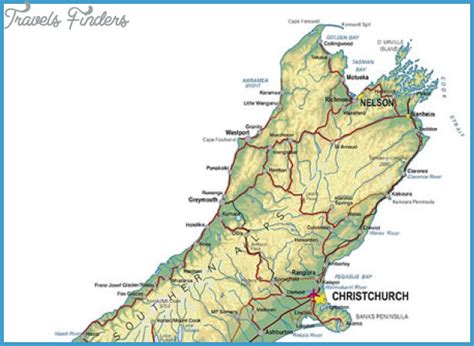 Nelson New Zealand Map - TravelsFinders.Com