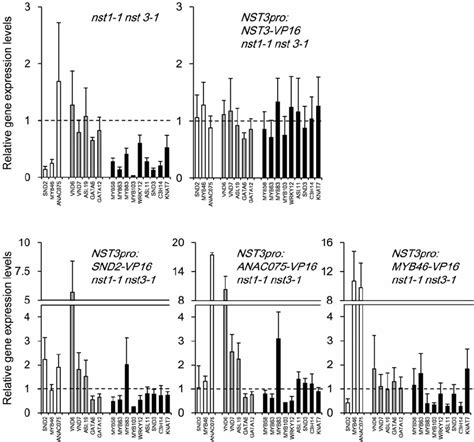 Gene expression pattern of transcription factors associated with ...