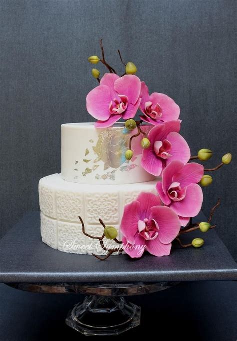 Blooming Orchids ! | Orchid cake, Hawaiian wedding cake, Elegant ...