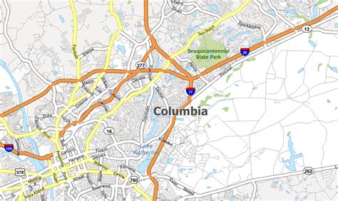 Street Map Of Columbia Sc - Carmon Allianora