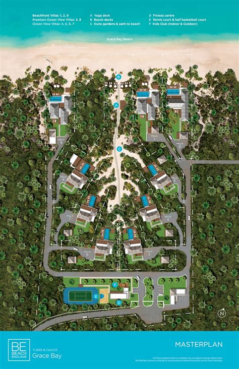 Resort Map | Beach Enclave - Grace Bay Villas | Turks and Caicos