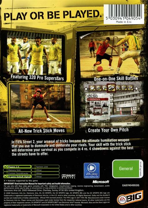 FIFA Street 2 (2006) Xbox box cover art - MobyGames