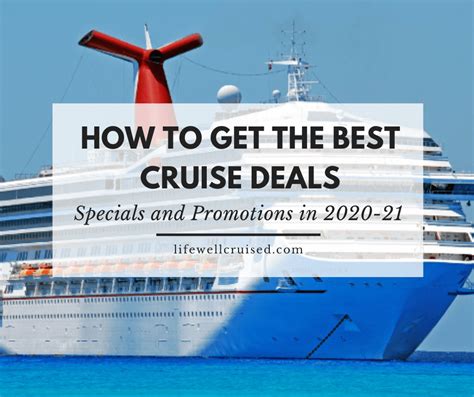 How to Get the Best Deals, Specials and Promotions on a Cruise (2021 ...