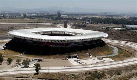 Mexico Unveils Gigantic Green Roofed Volcano Soccer Stadium