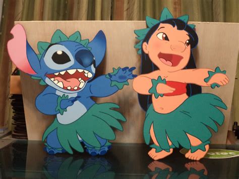 Lilo &stitch Hula cutouts / decoración de la habitación | Etsy