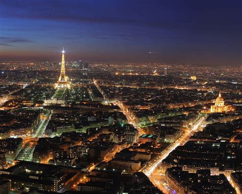 Fond d'écran Paris de nuit gratuit fonds écran paris villes