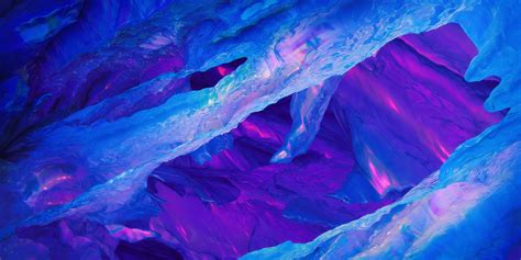 Ice Frost Blue Purple Neon Abstraction 4k Ice Frost Blue Purple Neon ...