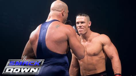 A debuting John Cena accepts Kurt Angle's open challenge: SmackDown ...