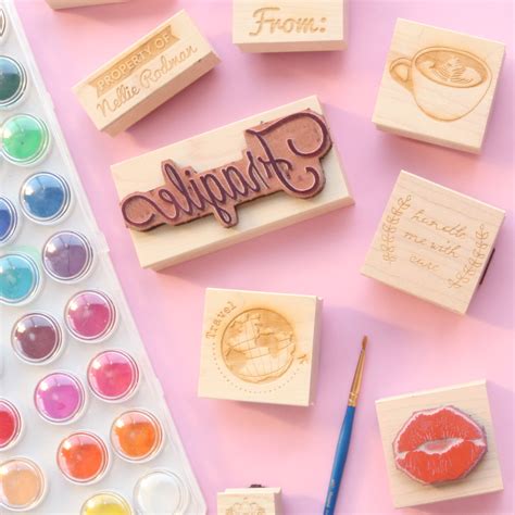 Craft Rubber Stamps | Rubber stamp crafts, Stamp crafts, Crafts