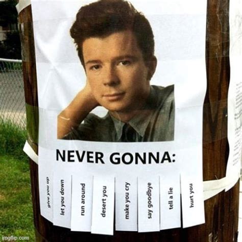 Rickroll Rick Roll Never Gonna Give You Up Rick Astley Meme Posters ...