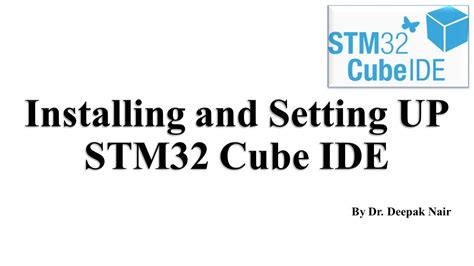 How to Download and Install STM32 CUBE IDE - YouTube