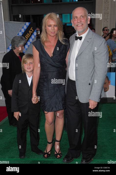 John Malkovich, Peta Wilson, son Marlowe at arrivals for SECRETARIAT ...