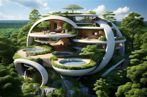 Premium AI Image | Sustainable architecture and building designs