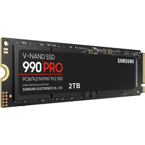 Samsung 2TB 990 PRO PCIe 4.0 x4 M.2 Internal SSD MZ-V9P2T0B/AM