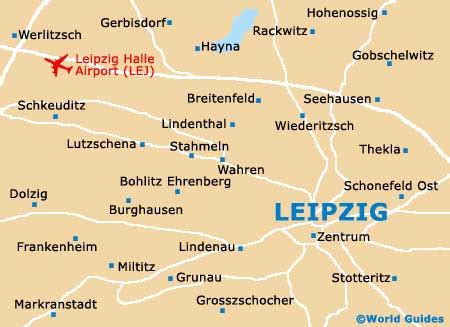 Map Germany Leipzig