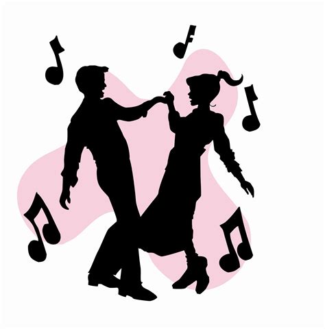 50s-sock-hop-dancers-silhouettes-1791703.JPG 2,475×2,507 pixels | Sock ...