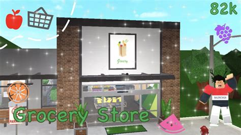 Bloxburg | Grocery Store Speed build & Tour 82k - YouTube