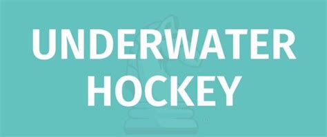 UNDERWATER HOCKEY SPORT RULES - Game Rules