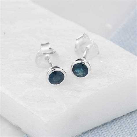 September Birthstone Earrings (Sapphire)