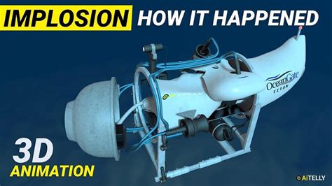 Implosion Titan Oceangate How it Happened | Submersible Submarine Parts #3D