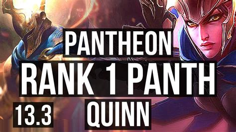 PANTHEON vs QUINN (TOP) | Rank 1 Panth, 8/0/5, Rank 5, Legendary | KR ...