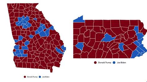 Election results 2020: Maps show how swing states voted