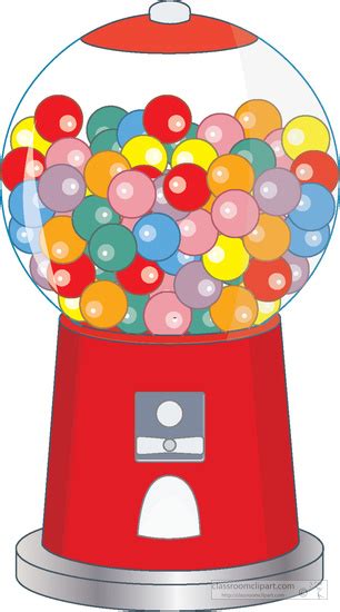 Objects Clipart - gumball-machine-filled-with-gum-clipart-51882 ...