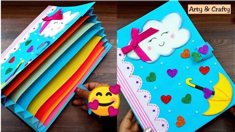 Folder Diy, Paper Folder, Art Folder, File Folder, School Diy, School ...