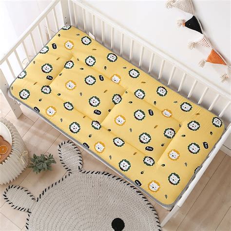 Baby Bed Crib Mattress Pad Double Sides Cotton Mesh - Orbisify.com