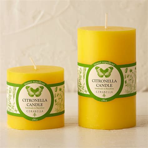 Classic Citronella Pillar Candle | Citronella pillar candles, Pillar ...