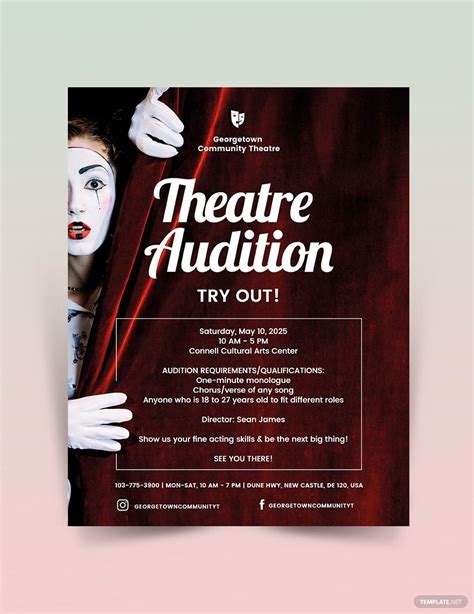 Audition Flyer Templates in Illustrator - FREE Download | Template.net