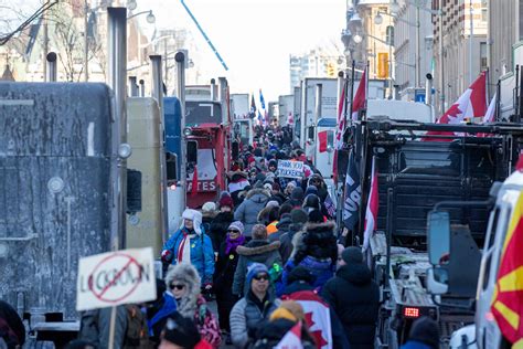 In photos: Trucker convoy converges on Ottawa on Saturday - The Globe ...